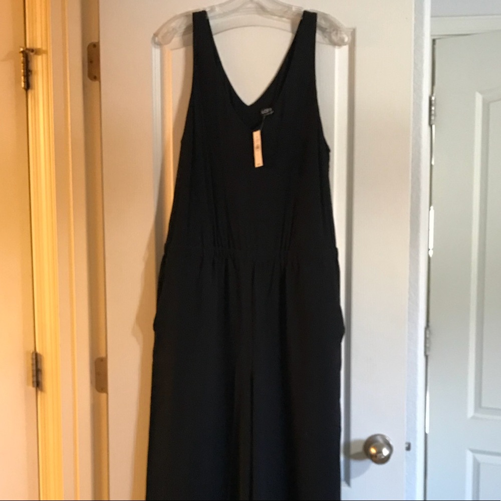 NWT LOFT - Double V-neck wide-leg jumper